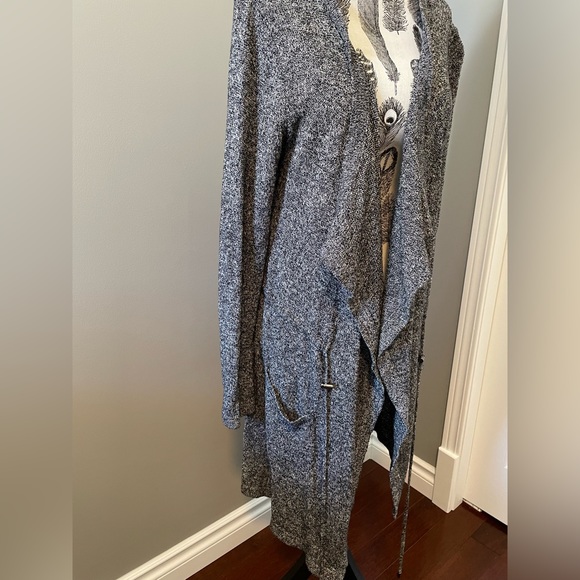 Backdrop - Speckled Drawstring Cardigan - Picture 3 of 6